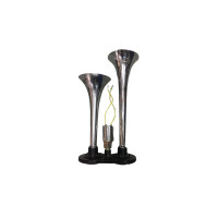 AIR HORN 24V 2 PIPE CHROME (G-111)